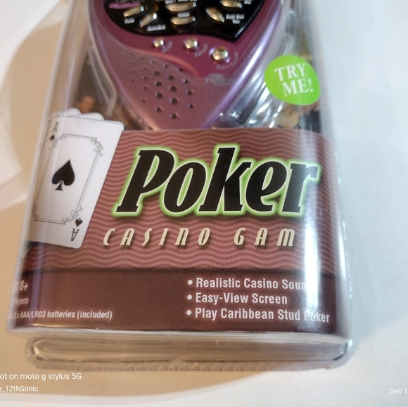 Brand New Sealed Poker Casino Handheld Game Stud Let It Ride - Picture 2 of 4